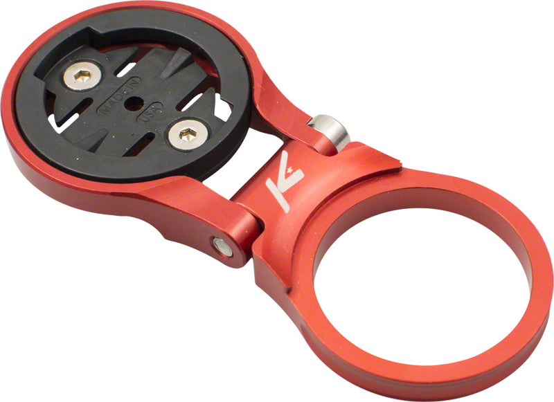 Load image into Gallery viewer, K-EDGE Adjustable Stem Mount for Garmin Quarter Turn Type Computers Red
