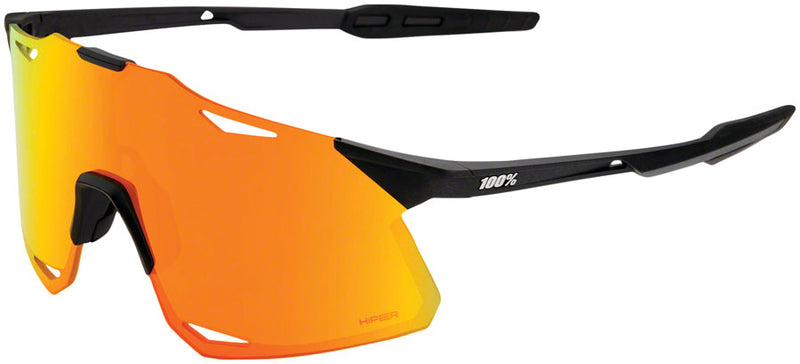 Load image into Gallery viewer, 100% Hypercraft Sunglasses - Matte Black HiPER Red Multilayer Mirror Lens
