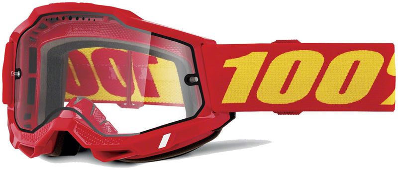 Load image into Gallery viewer, 100% Accuri 2 Enduro MTB Goggles - Red/Clear
