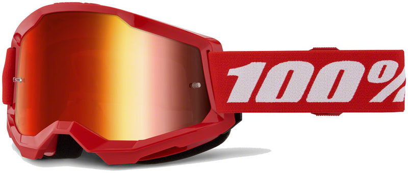 Load image into Gallery viewer, 100% Strata 2 Goggles - Red/Mirror Red
