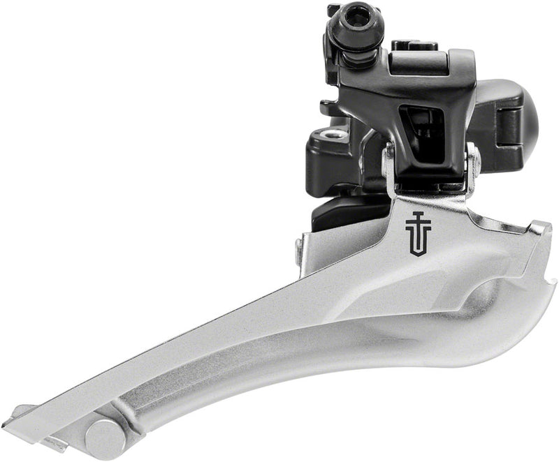 Load image into Gallery viewer, microSHIFT Sword BLK Front Derailleur - 9-Speed Double 46-52t Max Ring 34.9mm Band Clamp 28.6 31.8 Adapters
