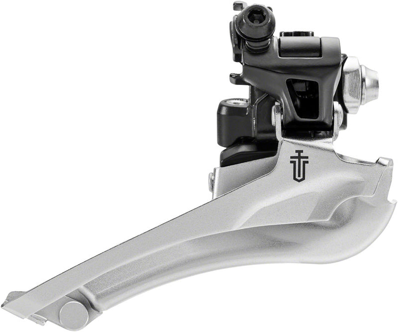 Load image into Gallery viewer, microSHIFT Sword BLK Front Derailleur - 9-Speed Double 46-52t Max Ring Braze-On
