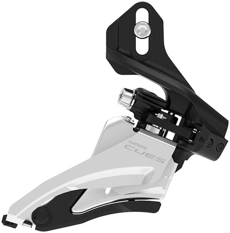 Load image into Gallery viewer, Shimano CUES FD-U4000-D Front Derailleur - 9/10-Speed Double Side Swing Direct Mount 36/40t Max BLK/Silver
