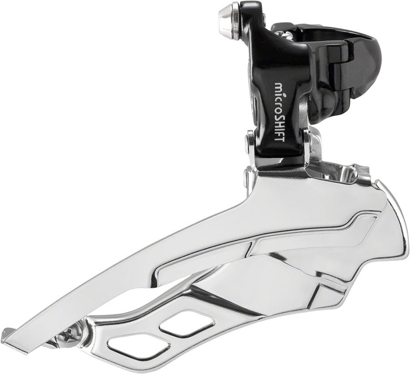 Load image into Gallery viewer, microSHIFT R10 Front Derailleur - 10-Speed Triple 50/39/30t Band Clamp Shimano Compatible BLK
