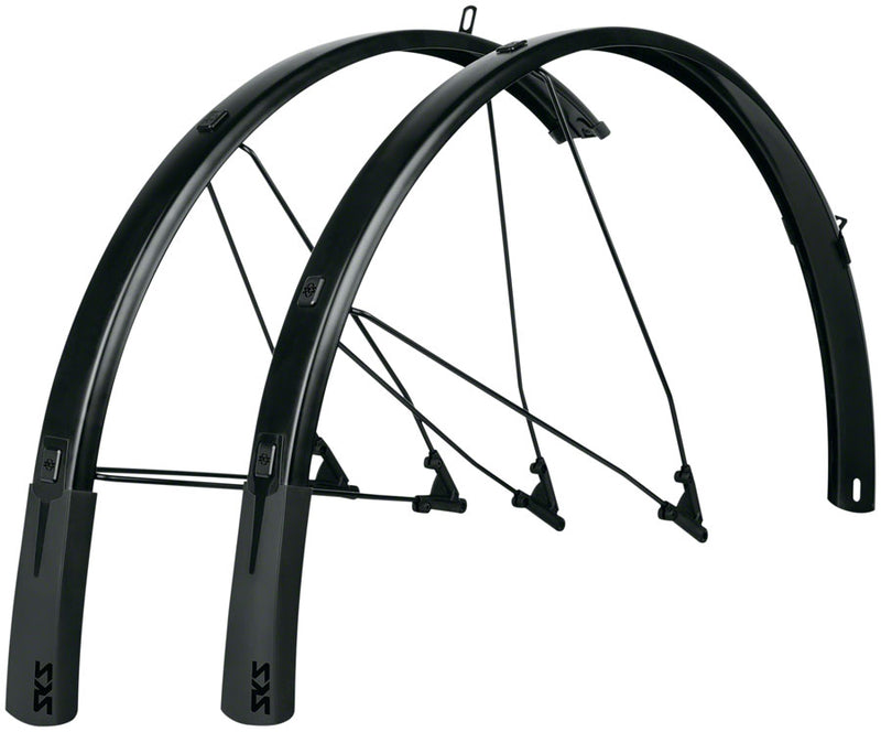 Load image into Gallery viewer, SKS B46 Bluemels Style Full Coverage Fender Set - 46mm 700 x 28-37 Matte BLK
