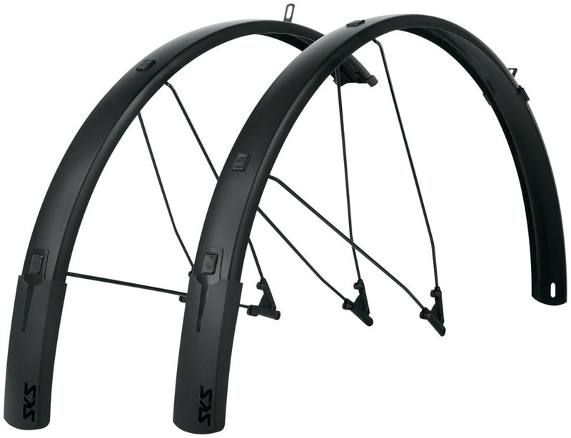 Load image into Gallery viewer, SKS B56 Bluemels Style Full Coverage Fender Set - 56mm 700 x 38-47 Matte BLK

