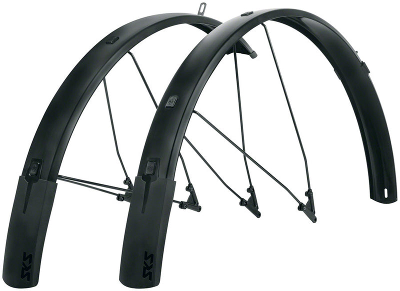 Load image into Gallery viewer, SKS B65 Bluemels Style Full Coverage Fender Set - 65mm 27.5/29/700 x 1.75-2.25" Matte BLK
