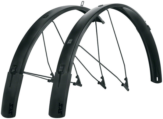 SKS B65 Bluemels Style Full Coverage Fender Set - 65mm 27.5/29/700 x 1.75-2.25" Matte BLK