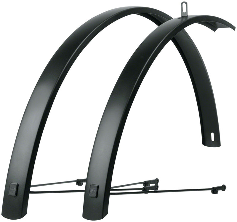 Load image into Gallery viewer, SKS Edge AL 46 Aluminum Fender Set Black 700 x 25-35
