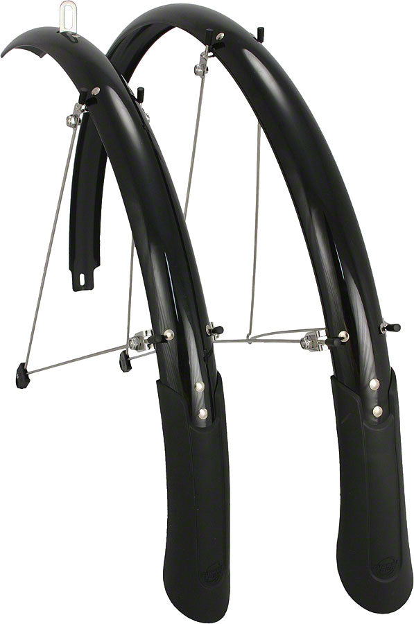 Load image into Gallery viewer, Planet Bike Cascadia 700c x 45 Fender Set: Black (700c x 25-35)
