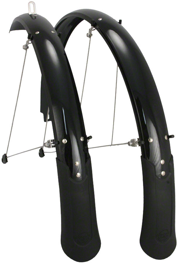 Load image into Gallery viewer, Planet Bike Cascadia 26" x 60 Fender Set: Black (26 x 1.4-1.9)
