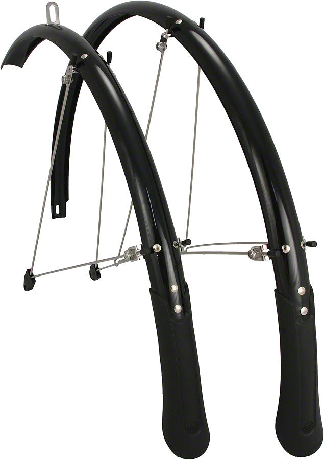 Load image into Gallery viewer, Planet Bike Cascadia 700c x 35 Fender Set: Black (700c x 25)
