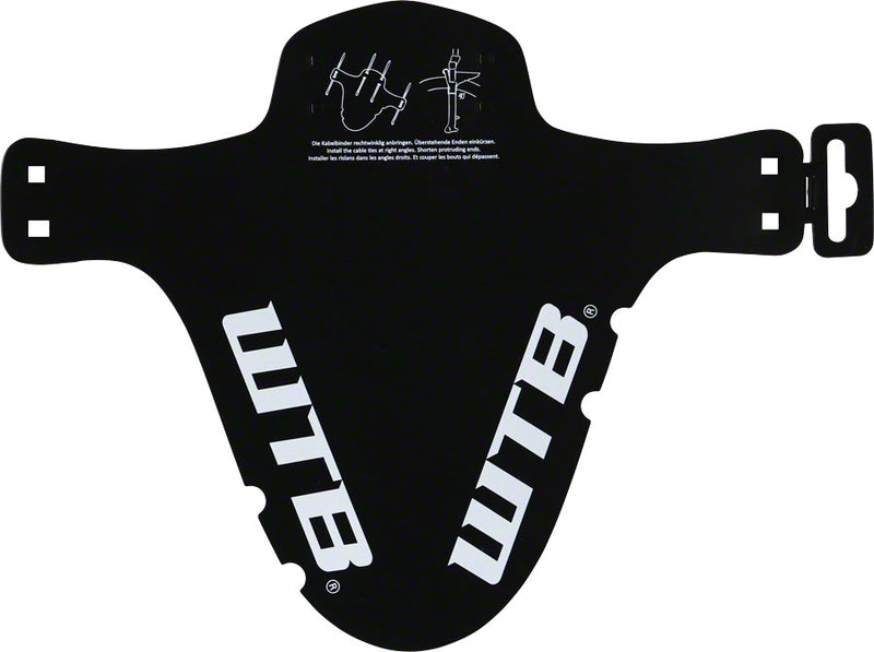 Load image into Gallery viewer, WTB Logo MTB Mud Guard Fork Mount Black
