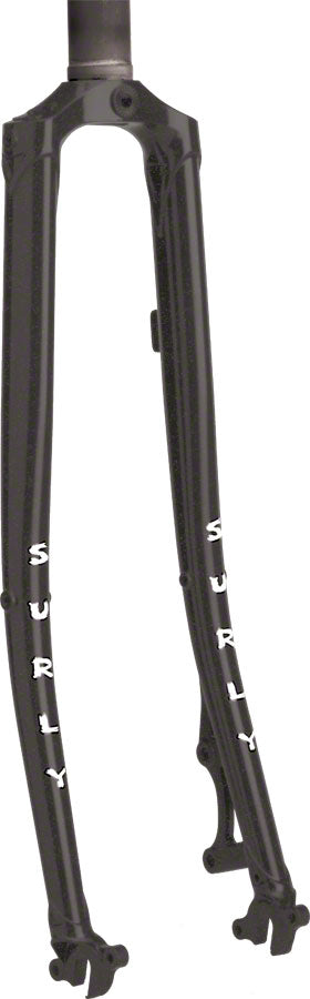 Load image into Gallery viewer, Surly Straggler Fork - 700c QRx100mm 1-1/8" Straight Steerer 400mm Axle To Crown Steel BLK

