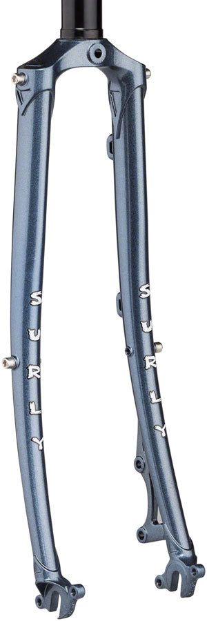 Load image into Gallery viewer, Surly Straggler Fork - 650b QRx100mm 1-1/8" Straight Steerer 380mm Axle To Crown Steel Cold Steel Blue
