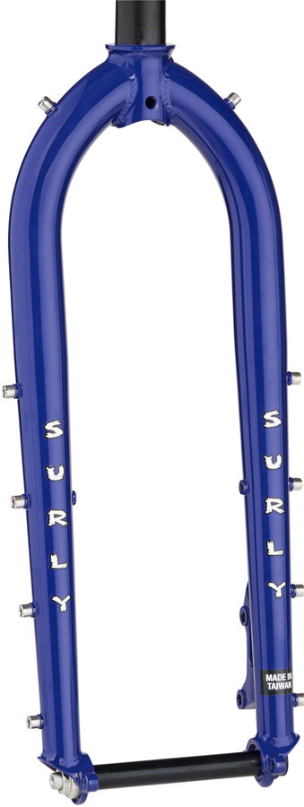 Load image into Gallery viewer, Surly Dinner Fork - 27.5" 15x110mm Thru-Axle 1-1/8" Straight Steerer 420mm Axle To Crown Steel Subterranean Homesick Blue
