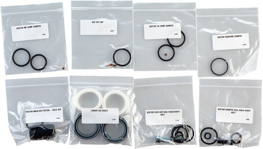 RockShox Full Service Kit Sektor Gold includes solo air damper seals hardware