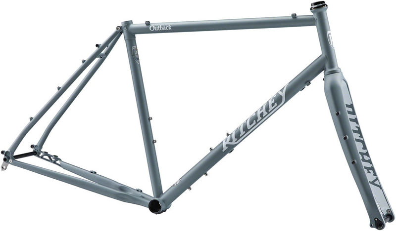 Load image into Gallery viewer, Ritchey Outback Frameset - 700c/650b Steel Granite and Snow X-Small
