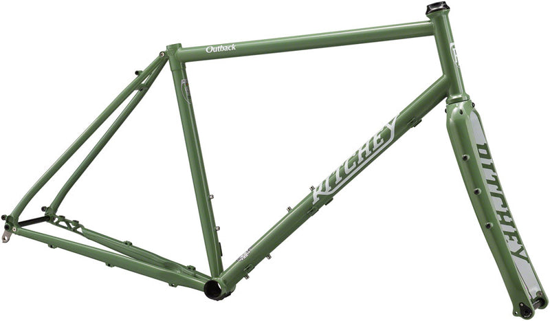 Load image into Gallery viewer, Ritchey Outback Frameset - 700c/650b Steel Winter Sage Small
