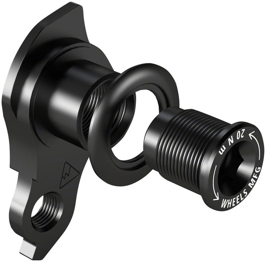 Wheels Manufacturing Universal Derailleur Hanger - 487 For Trek ABP MTB Frames designed to accept SRAM UDH BLK