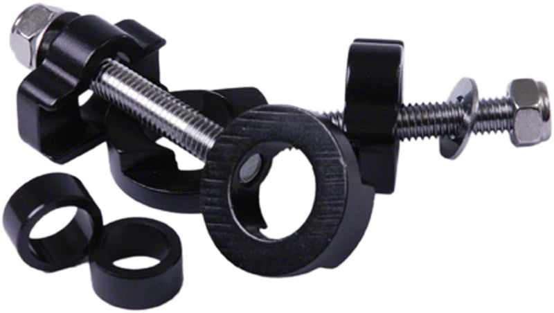 Load image into Gallery viewer, DMR Chain Tugs Chain Tensioner 14mm with 10mm Adaptor Black Pair
