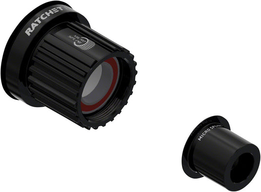DT Swiss Ratchet LN Freehub Body - Shimano Micro Spline Standard Aluminum Sealed Bearing Kit w/ End Cap 12 x 142/148 mm
