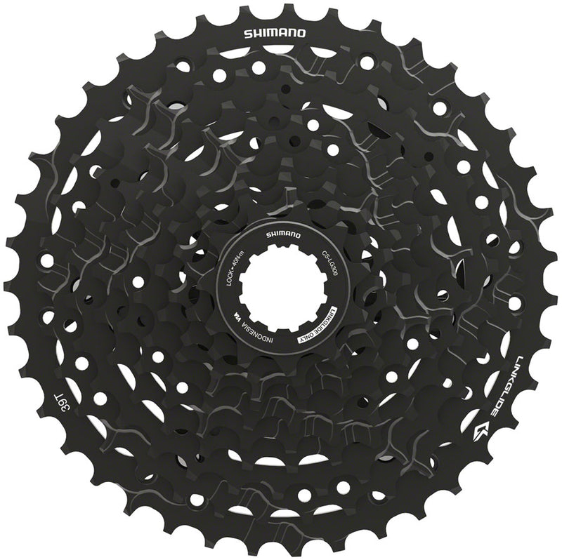 Load image into Gallery viewer, Shimano CUES  CS-LG300-10 Cassette - 10-Speed 11-39t LINKGLIDE Black
