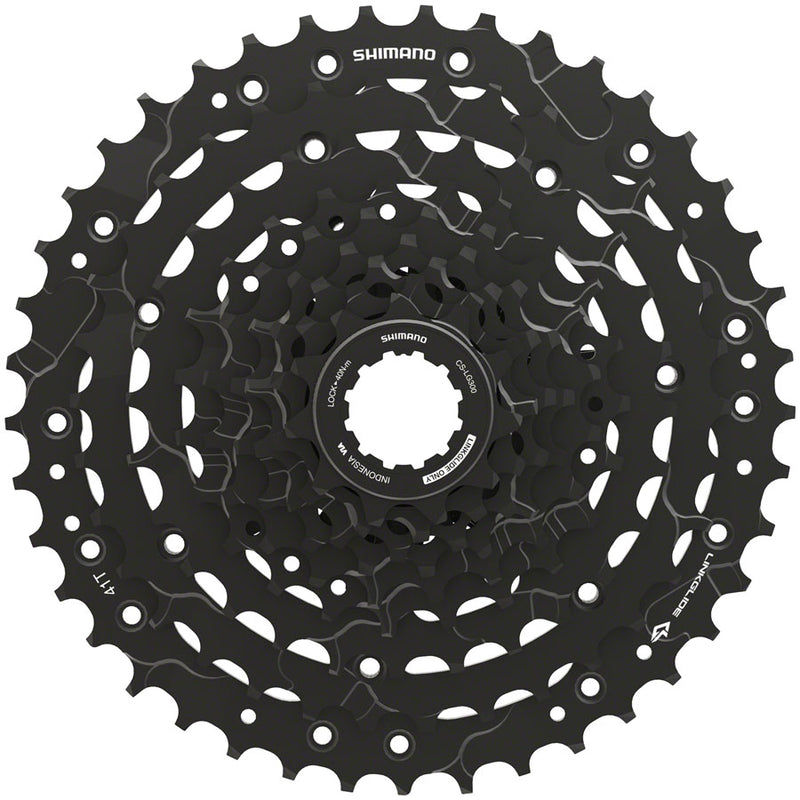 Load image into Gallery viewer, Shimano CUES  CS-LG300-9 Cassette - 9-Speed 11-41t LINKGLIDE Black
