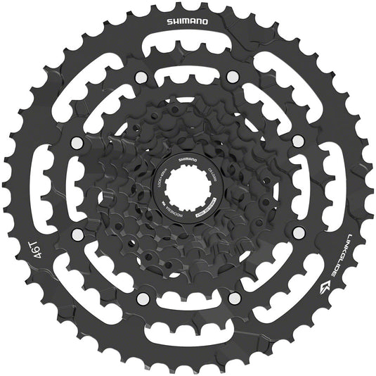 Shimano CUES  CS-LG300-9 Cassette - 9-Speed 11-46t LINKGLIDE Black