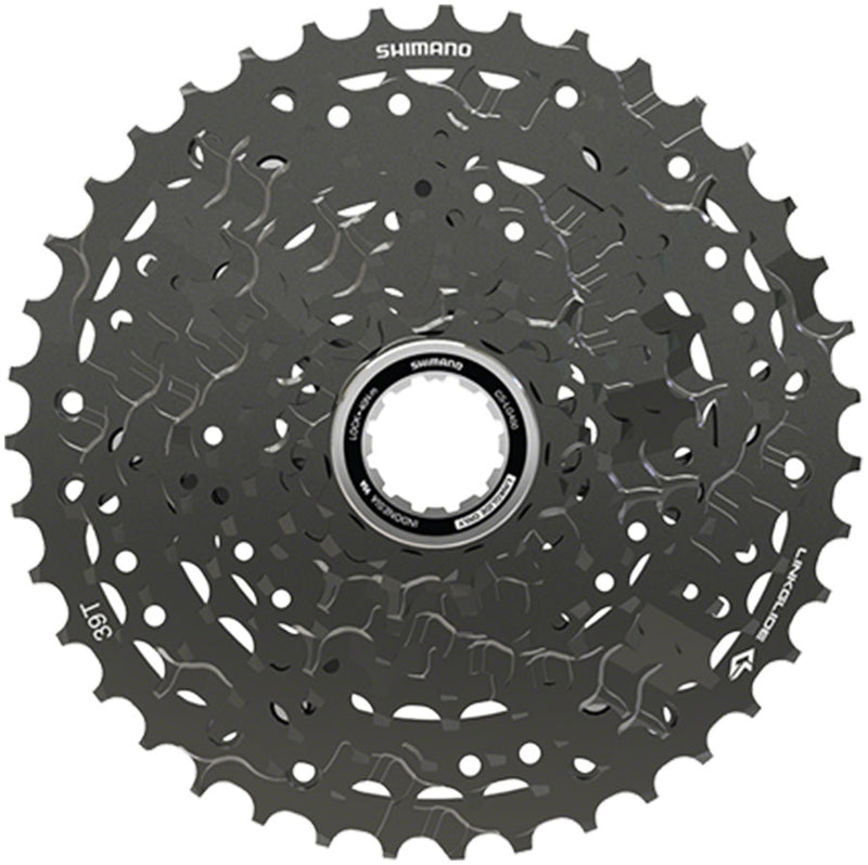 Load image into Gallery viewer, Shimano CUES  CS-LG400-10 Cassette - 10-Speed 11-39t LINKGLIDE Black
