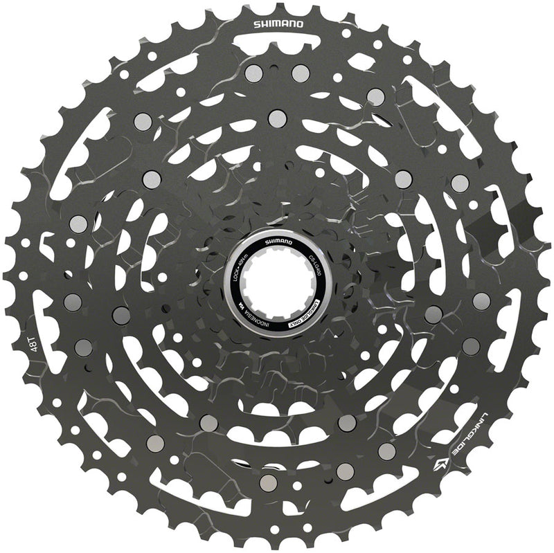 Load image into Gallery viewer, Shimano CUES  CS-LG400-10 Cassette - 10-Speed 11-48t LINKGLIDE Black
