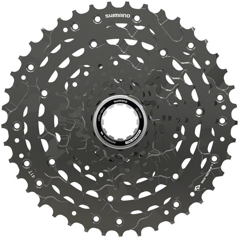 Load image into Gallery viewer, Shimano CUES  CS-LG400-9 Cassette - 9-Speed 11-41t LINKGLIDE Black
