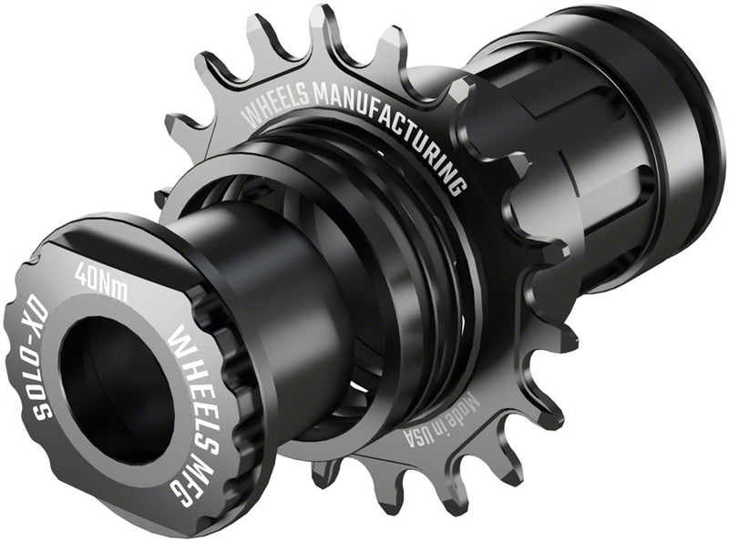 Load image into Gallery viewer, Wheels Manufacturing SOLO-XD XD/XDR Single Speed Conversion Kit - 18t For SRAM XD/XDR Freehub BLK
