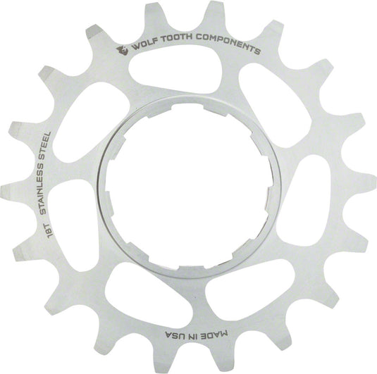 Wolf Tooth Single Speed Stainless Steel Cog - 16t Compatible 3/32" Chains