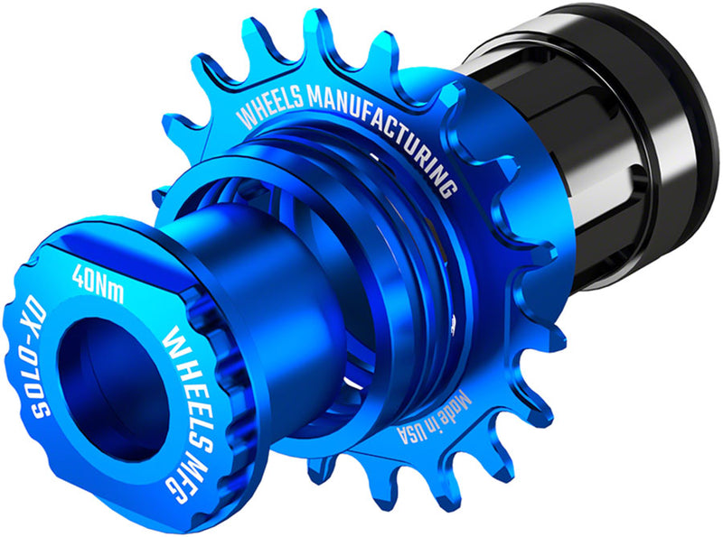 Load image into Gallery viewer, Wheels Manufacturing SOLO-XD XD/XDR Single Speed Conversion Kit - 18t For SRAM XD/XDR Freeubs Blue
