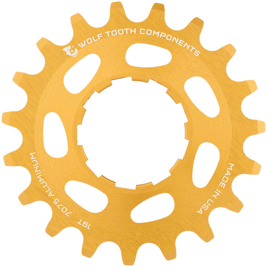 Wolf Tooth Single Speed Aluminum Cog - 19t Compatible with 3/32