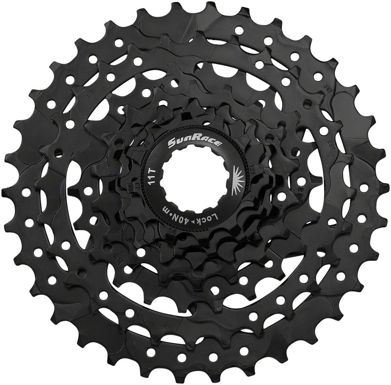 Load image into Gallery viewer, SunRace M4 Cassette - 7-Speed 12-34t Black
