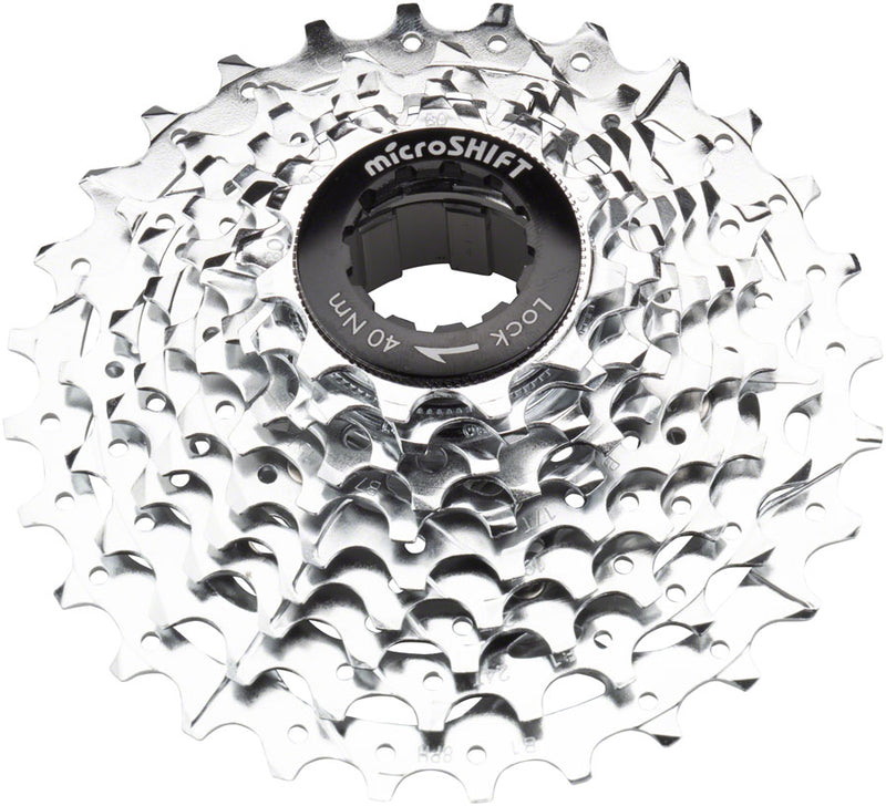 Load image into Gallery viewer, microSHIFT G10 Cassette - 10 Speed 11-28t Silver Chrome Plated With Spider
