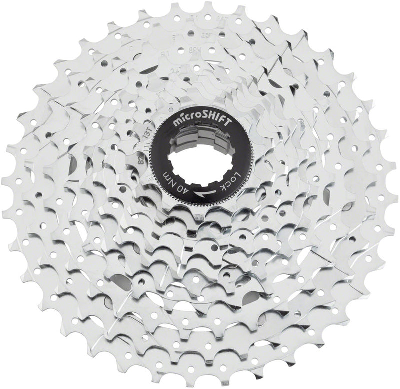 Load image into Gallery viewer, microSHIFT G10 Cassette - 10 Speed 11-36t Chrome Plated With Spider
