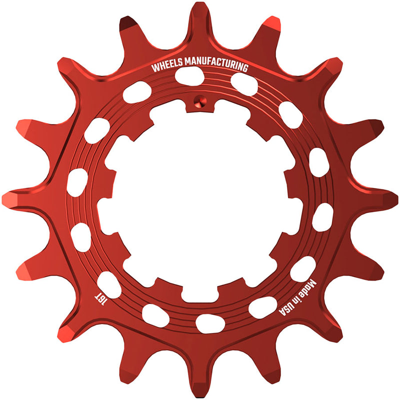 Load image into Gallery viewer, Wheels Manufacturing SOLO HG Cog - 16t Fits SOLO-HG Kits Red
