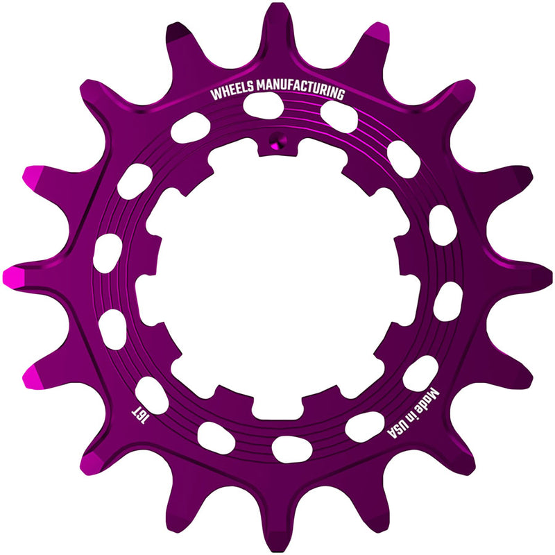 Load image into Gallery viewer, Wheels Manufacturing SOLO HG Cog - 16t Fits SOLO-HG Kits Purple

