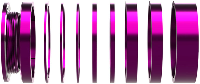 Load image into Gallery viewer, Wheels Manufacturing SOLO-HG Single Speed Conversion Kit - For HG Style Hubs Purple

