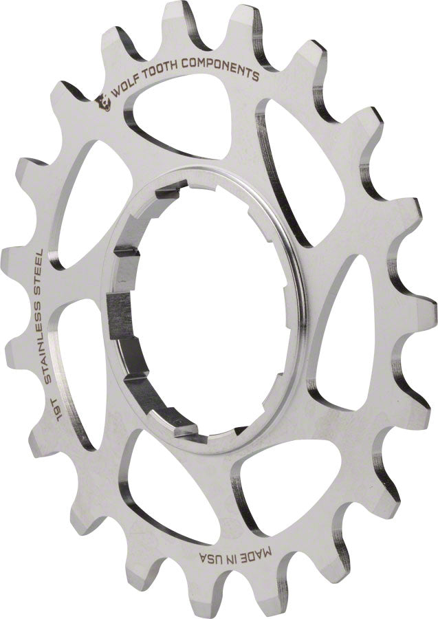 Load image into Gallery viewer, Wolf Tooth Single Speed Stainless Steel Cog - 19t Compatible 3/32" Chains
