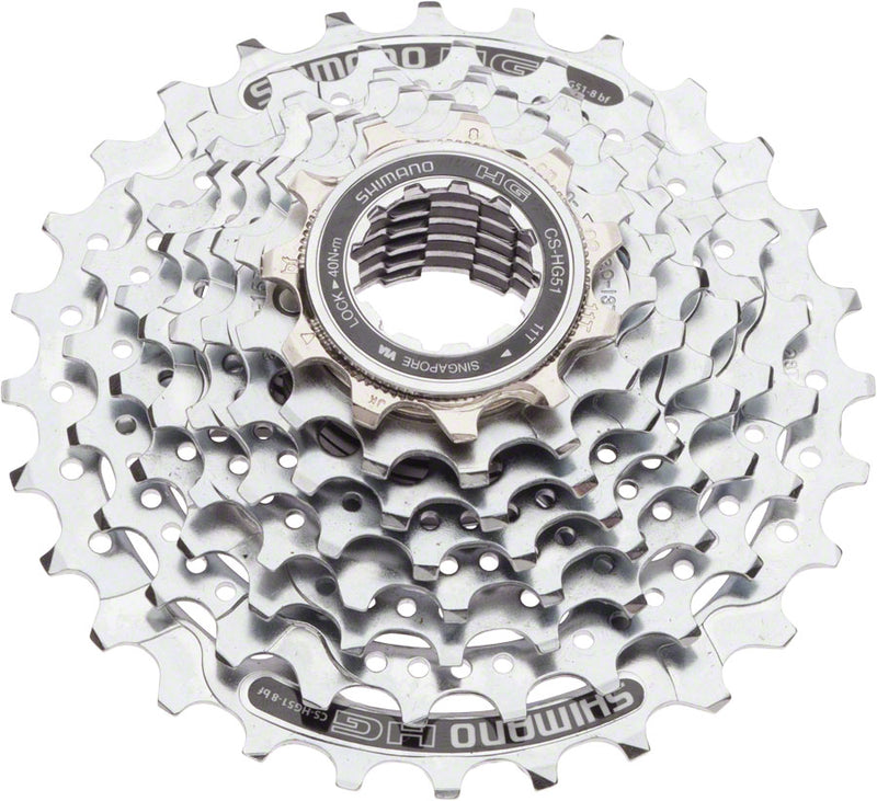 Load image into Gallery viewer, Shimano Alivio CS-HG51 Cassette - 8 Speed 11-28t Silver
