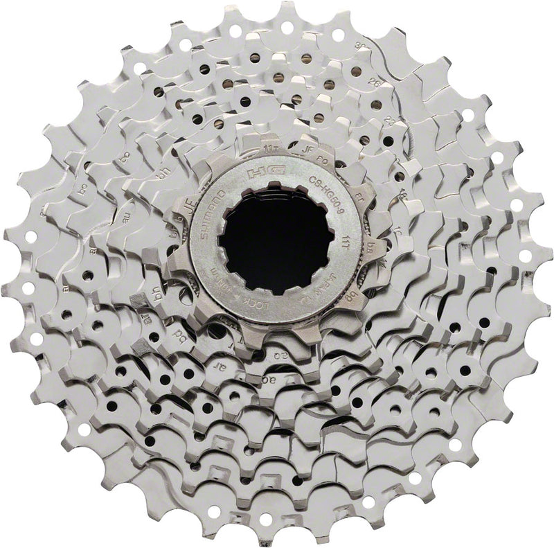 Load image into Gallery viewer, Shimano Sora CS-HG50 Cassette - 9 Speed 11-30t Silver Nickel Plated
