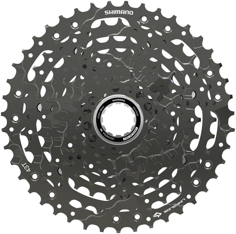 Load image into Gallery viewer, Shimano CUES  CS-LG400-10 Cassette - 10 Speed 11-43t LINKGLIDE Black
