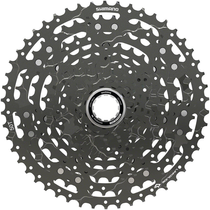 Load image into Gallery viewer, Shimano CUES  CS-LG400-11 Cassette - 11 Speed 11-50t LINKGLIDE Black
