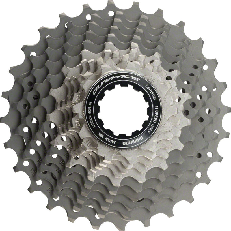 Load image into Gallery viewer, Shimano Dura Ace CS-R9100 Cassette - 11 Speed 11-28t Silver/Gray
