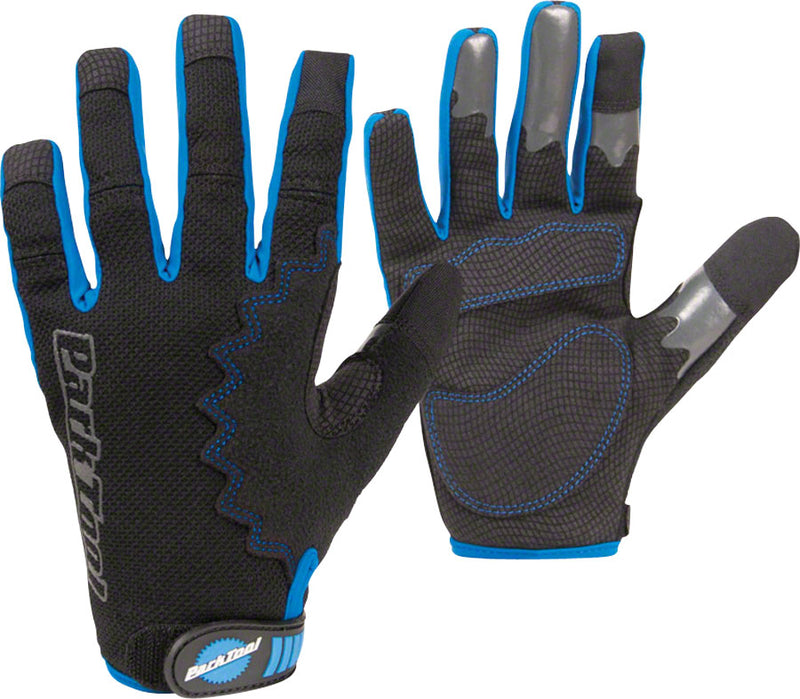 Load image into Gallery viewer, Park Tool GLV-1 Mechanics Gloves - Black/Blue Full Finger 2X-Large
