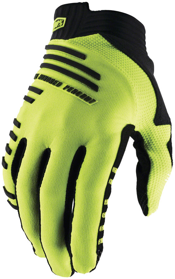 Load image into Gallery viewer, 100% R-Core Gloves - Flourescent Yellow Full Finger X-Large
